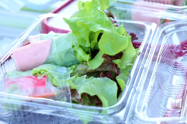 salad roll at street food