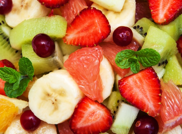 Salad with fresh fruits