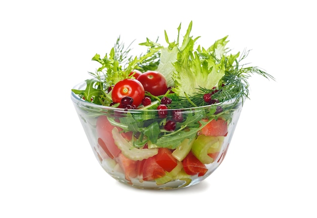 Salad with fresh vegetables