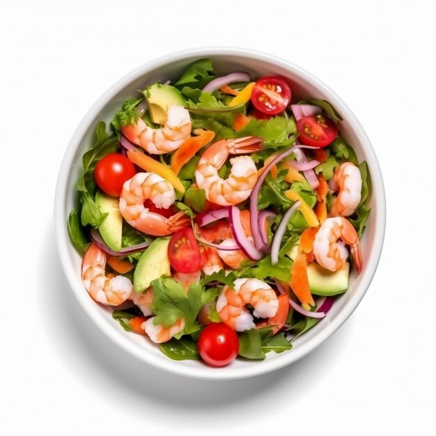 Salad with shrimps Ceviche