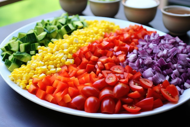 salad with vegetables