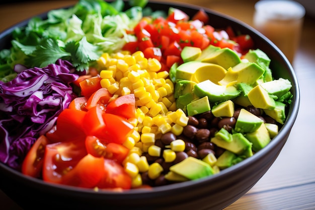 salad with vegetables