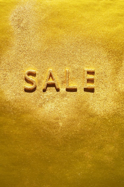 Sale golden word Online sale or clearance store concept