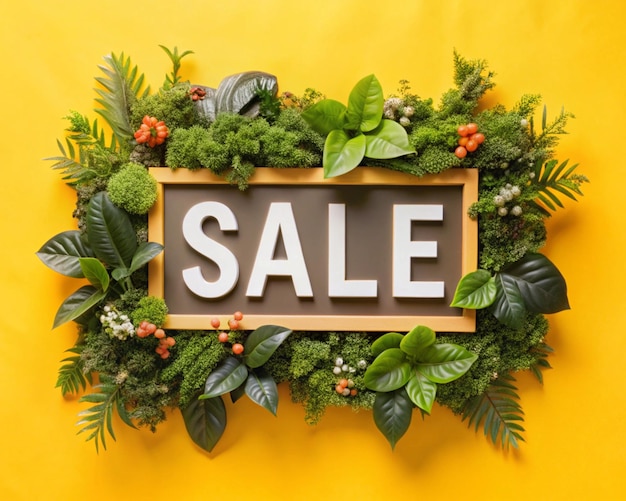 Sale Sign Floral sale signs with colorful discount displays