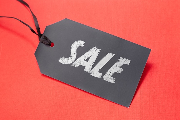 Sale tag for Black Friday