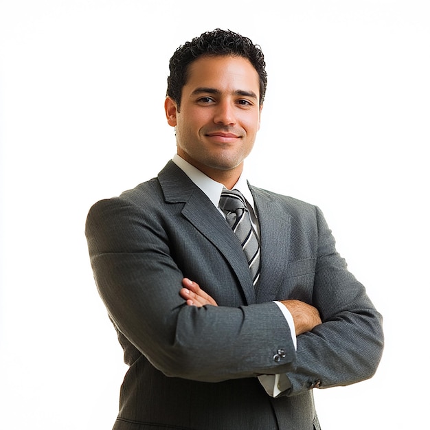 Salesperson on White Background