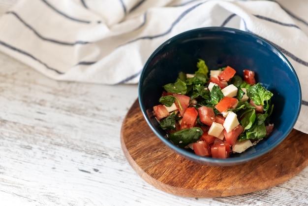 Salmon Salad with spinach