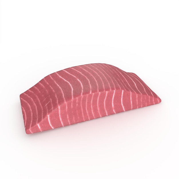 Salmon steak 3d modelling