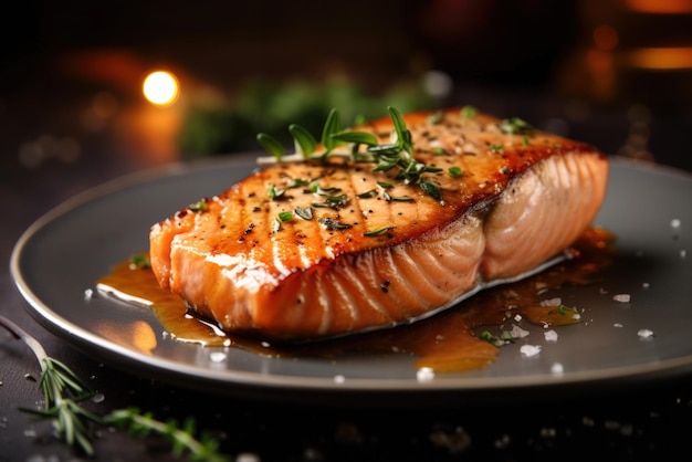 Salmon steak