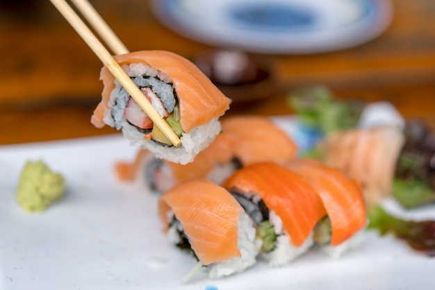 Salmon Sushi rolls