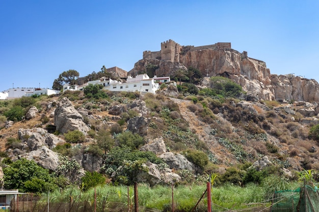 Salobreña castle on a large rocky promontory