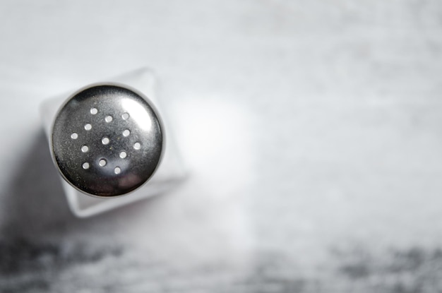 Salt background On a white table