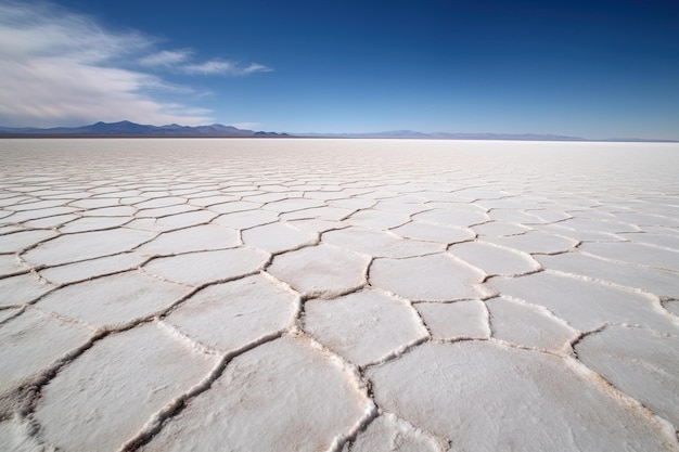 The salt flats of death valley