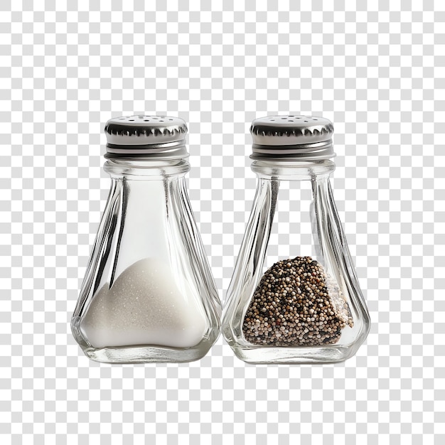 salt and pepper shakers isolated on a white background