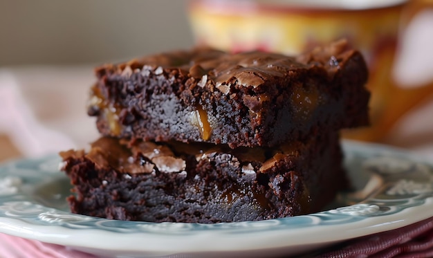 Photo salted caramel brownies