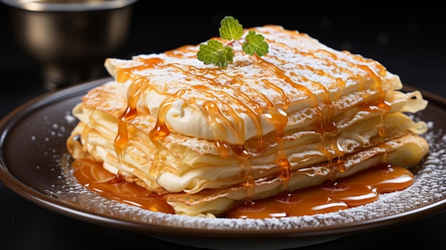 Salted Caramel Crepe Cake Simple Breakfast