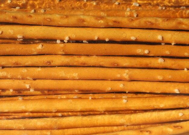 Salted sticks snacks baked food