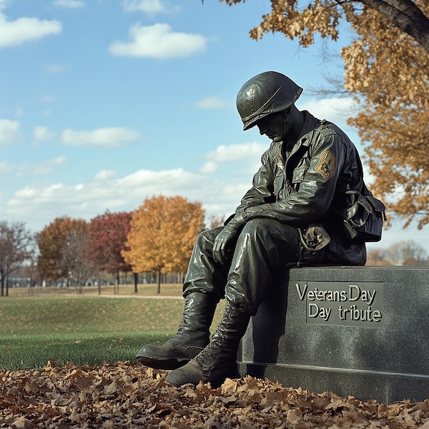 Photo saluting sacrifice powerful veterans day remembrance