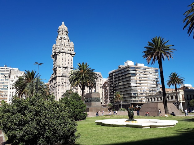 Salvo Palace at Independence Square Montevideo Uruguay