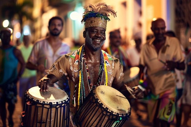 Samba music during Carnival fever in Rio ar generative ai