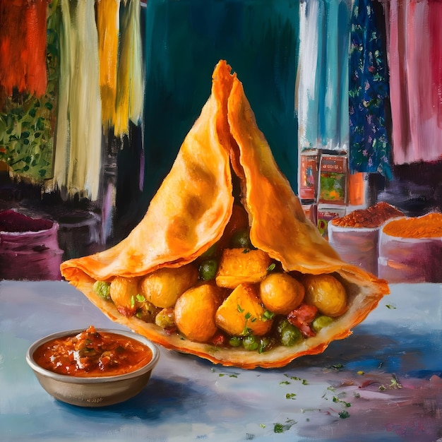 Samosa Painting