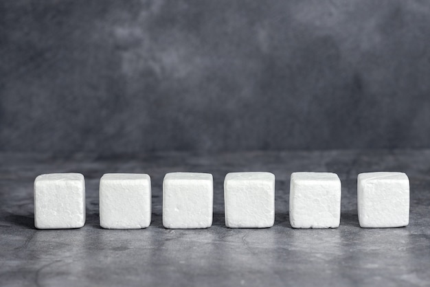 Sample Cube Rectangular Boxes Polished With Multi-Colour Symbolizing Stability Growth Development Aligned On Surface With Different Perspective Bounded By E-Supplies Accesories