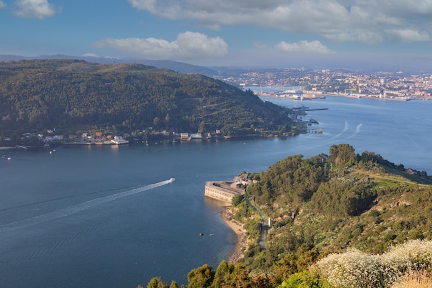 San Felipe Castle, Ferrol, A coruna, Spain, Military fortress that, next to the castle of the Palm, on the opposite side of the Ria, closed and protected the entrance of ships in the port of Ferrol