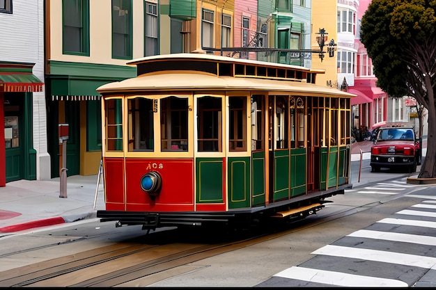 San francisco Hyde Street Cable Car California