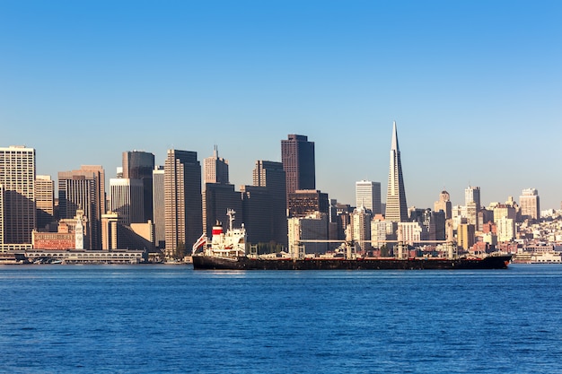 San Francisco skyline in California from Treasure Island