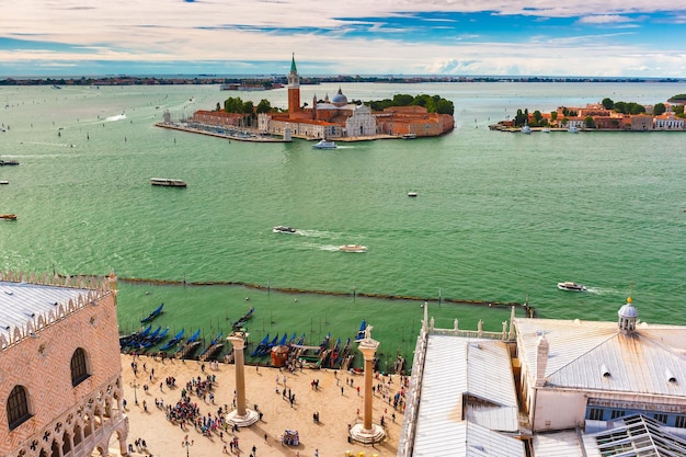 San Giorgio Maggiore island to Venice Italy