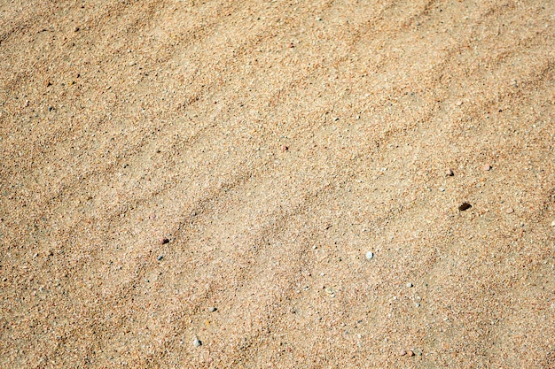 Sand on the beach at sunny day