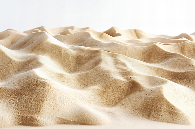 sand dune with a white background