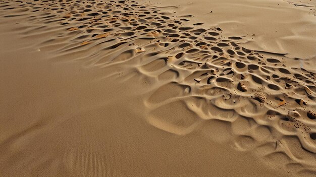 Photo a sand dune with the word  sand  on it