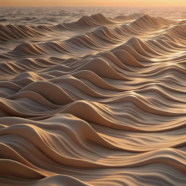 Photo a sand dune with the word  sand  on the top