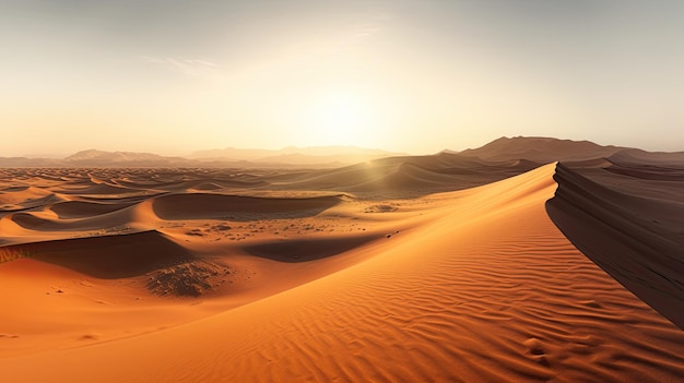 a sand dunes in the desert