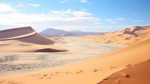 a sand dunes in the desert