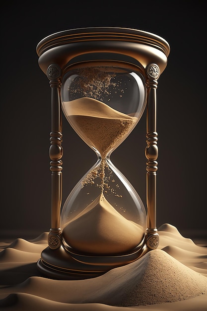 Sand Slipping Through the Hourglass Embrace the Moment