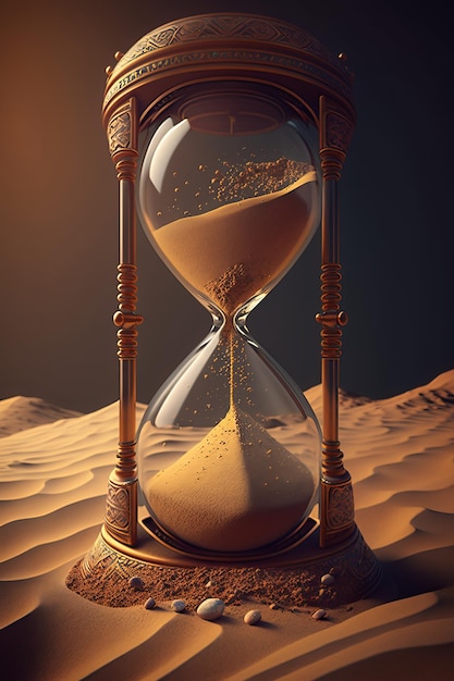 Sand Slipping Through the Hourglass Embrace the Moment