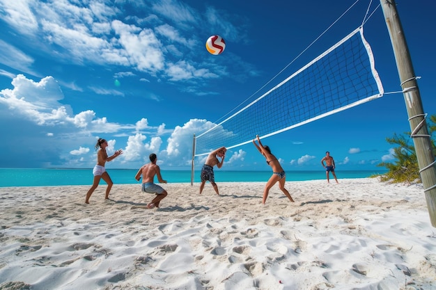 sand volleyball fun Beachside photography