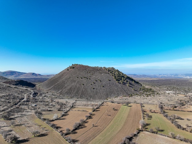 Sandal Divlit Volcano Cone - Kula - Salihli Geopark. Turkish name; Divlit Volkan Konisi