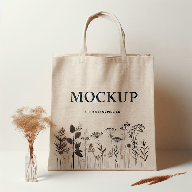 sandcolored shopper mockup