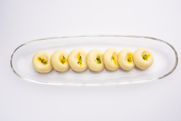 Sandesh or shondesh is a dessert originating from the Bengal India created with milk and sugar