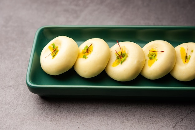 Sandesh or shondesh is a dessert originating from the Bengal India created with milk and sugar