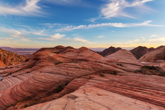 Sandstone formations in Utah, USA. Yant flats