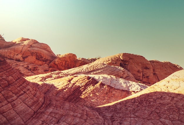 Sandstone formations in Utah, USA. Yant flats