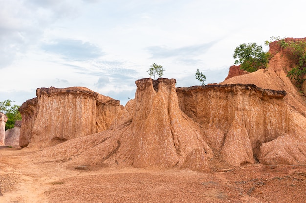 Sandstones eroded in Thailand