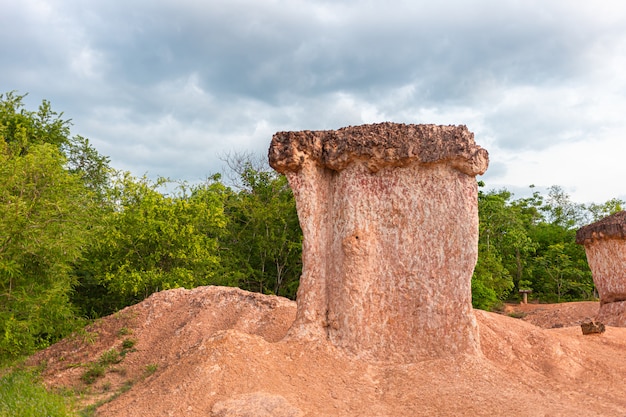 Sandstones eroded in Thailand