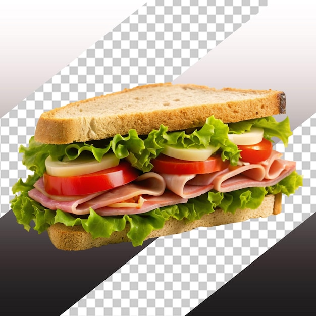 sandwich on transparent background