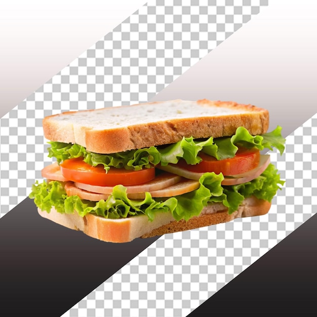 sandwich on transparent background