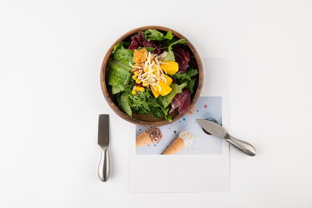 Sandwich on a white background